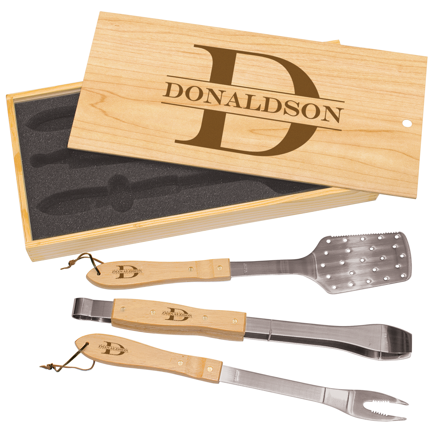 3 Piece Pine BBQ Set