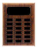 Cherry Finish Completed Perpetual Plaque with Plates