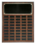 Cherry Finish Completed Perpetual Plaque with Plates