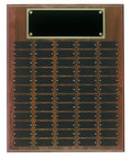 Cherry Finish Completed Perpetual Plaque with Plates
