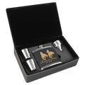 6 oz Leatherette Flask Gift Set