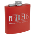 6 oz Stainless Steel Powder Coated Flask