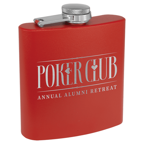 6 oz Stainless Steel Powder Coated Flask