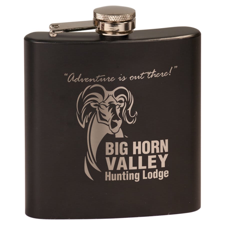 6 oz Stainless Steel Powder Coated Flask