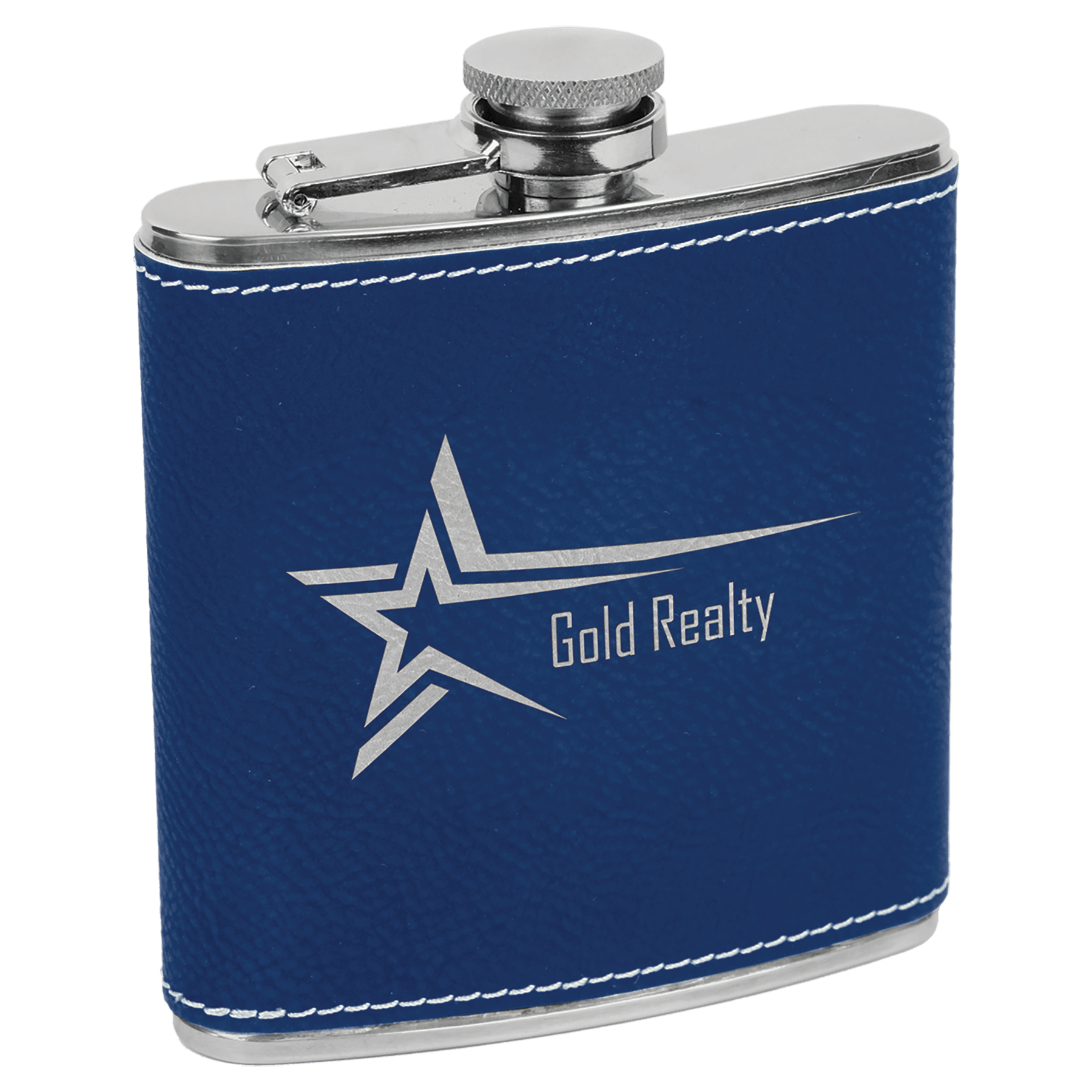 6 oz Leatherette Flask
