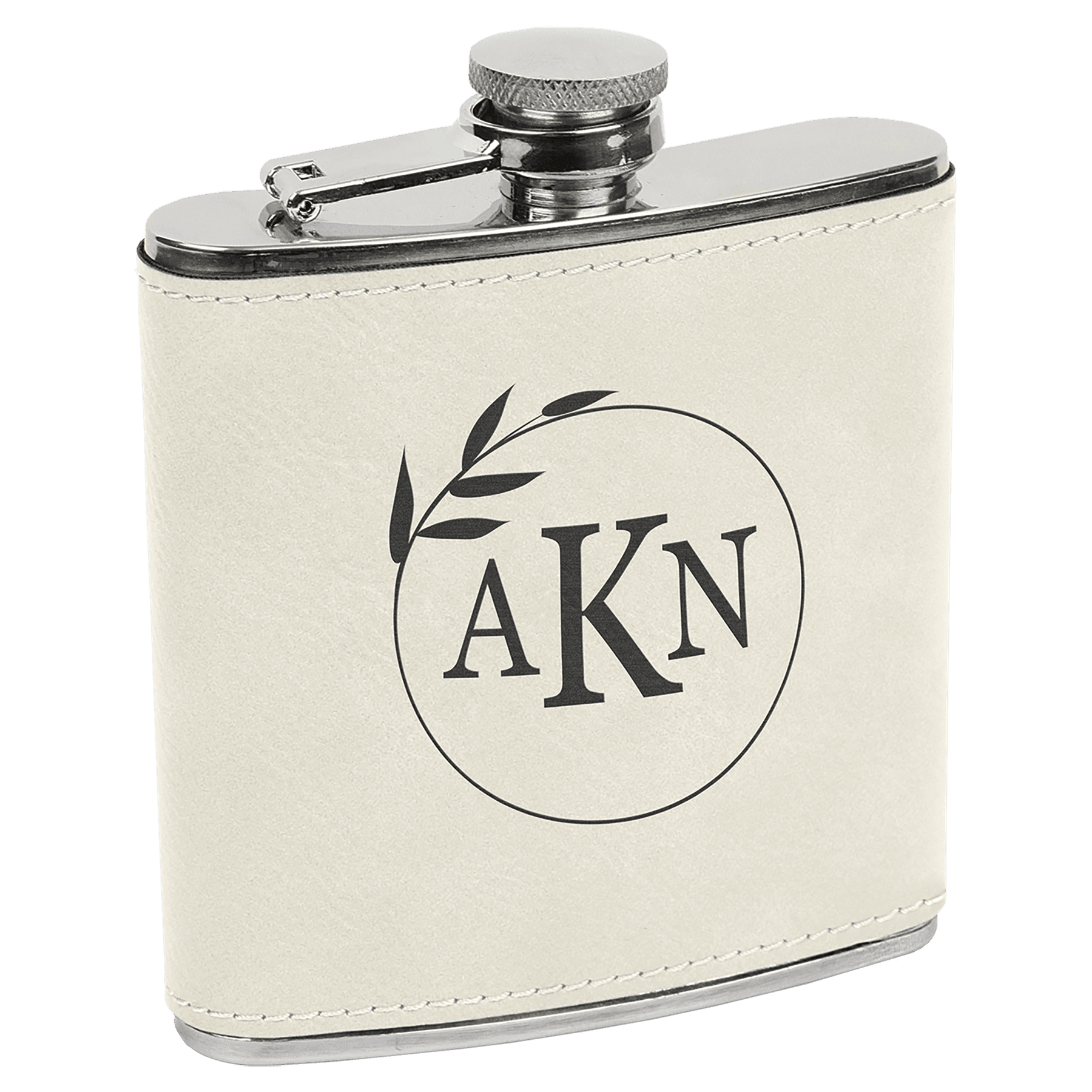 6 oz Leatherette Flask