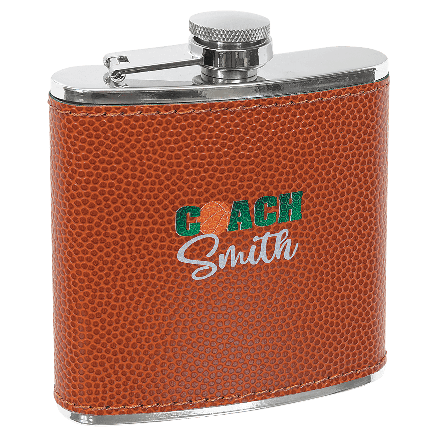 6 oz Leatherette Flask