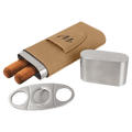 Leatherette Cigar Case with Cutter