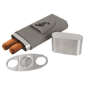 Leatherette Cigar Case with Cutter