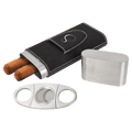 Leatherette Cigar Case with Cutter