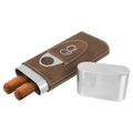 Leatherette Cigar Case with Cutter