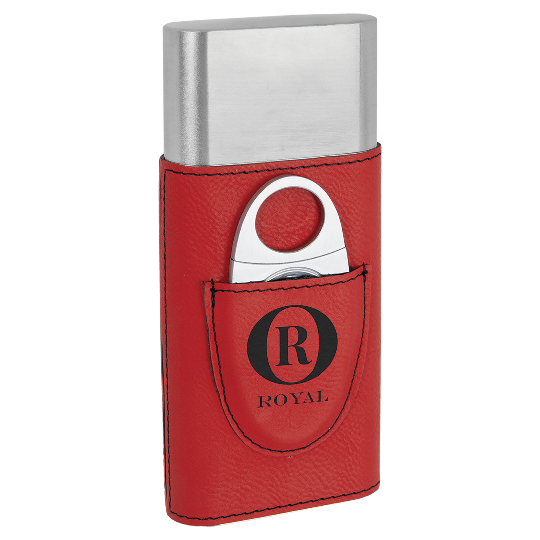 Leatherette Cigar Case with Cutter
