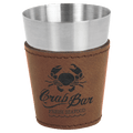 2 oz Leatherette Shot Glass