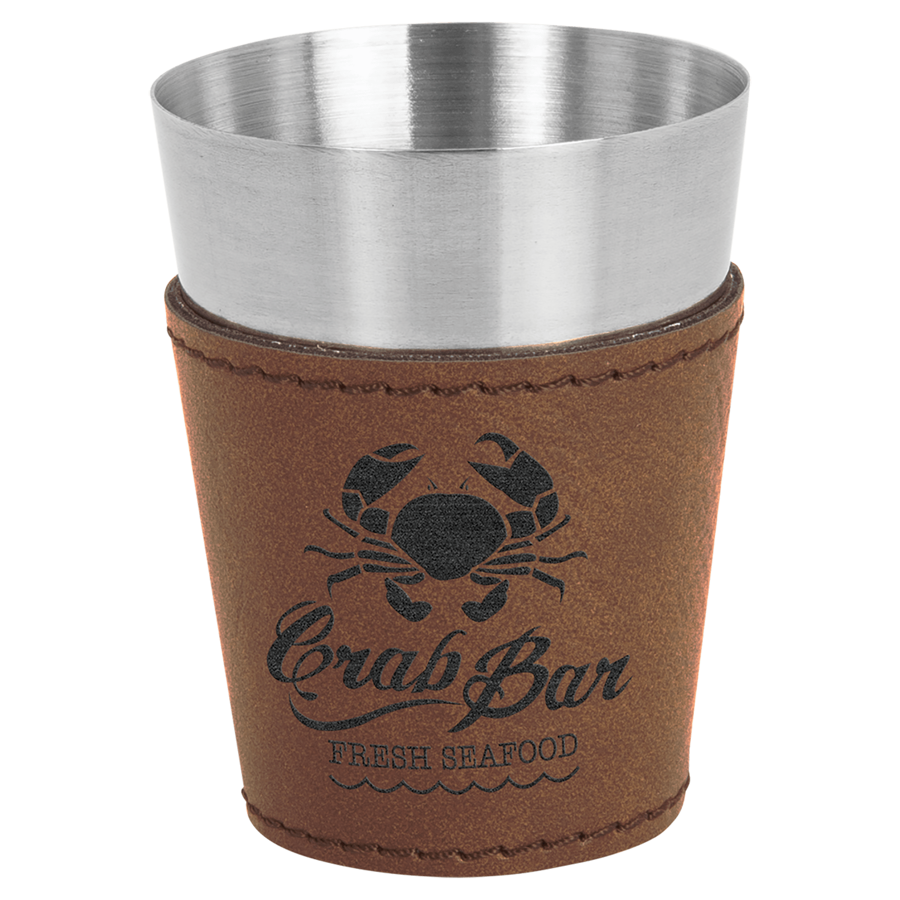 2 oz Leatherette Shot Glass