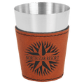 2 oz Leatherette Shot Glass