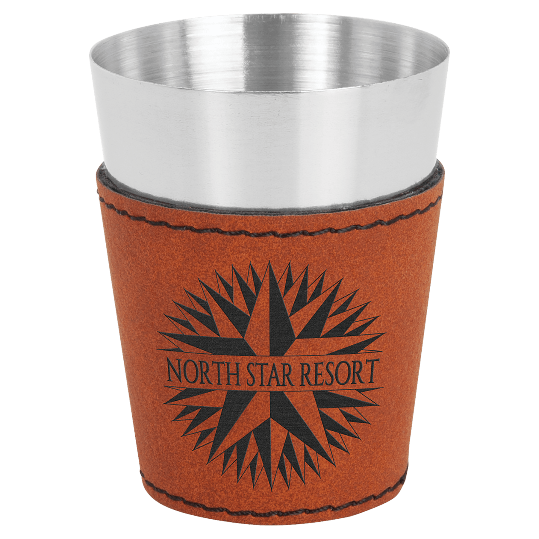 2 oz Leatherette Shot Glass