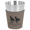 2 oz Leatherette Shot Glass