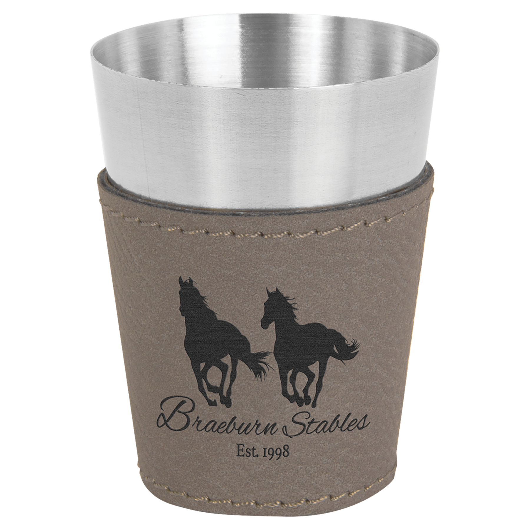 2 oz Leatherette Shot Glass
