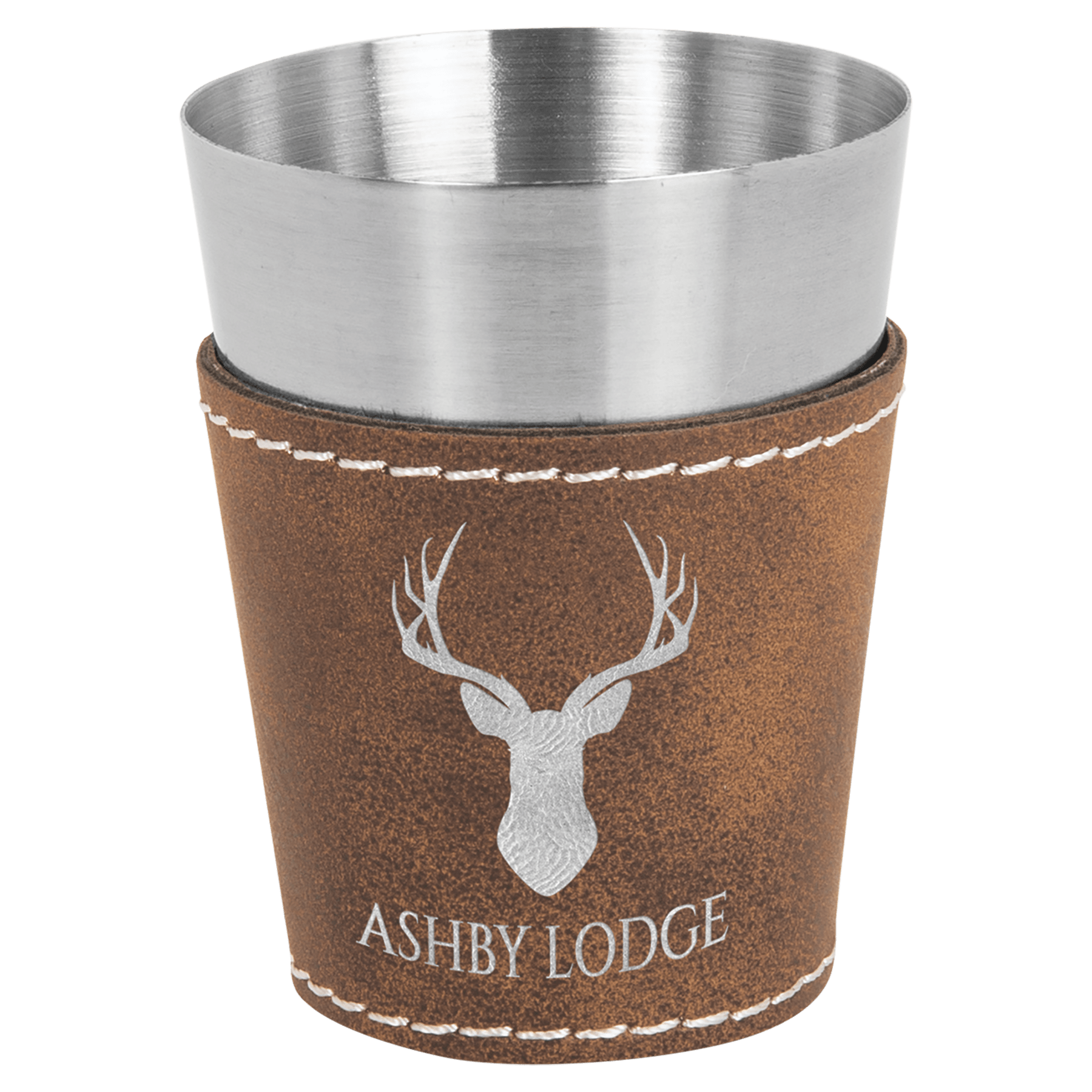 2 oz Leatherette Shot Glass