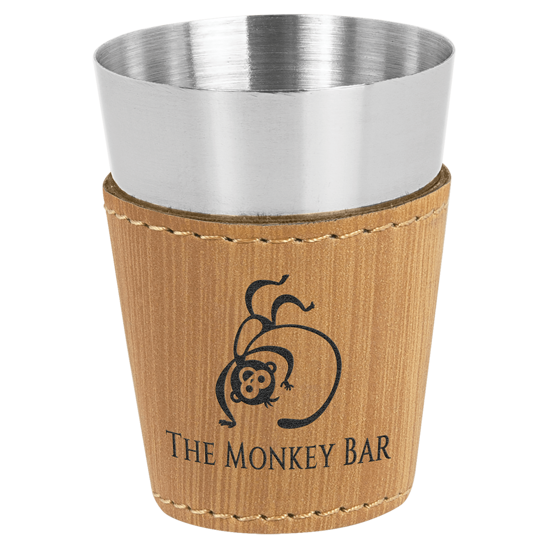 2 oz Leatherette Shot Glass