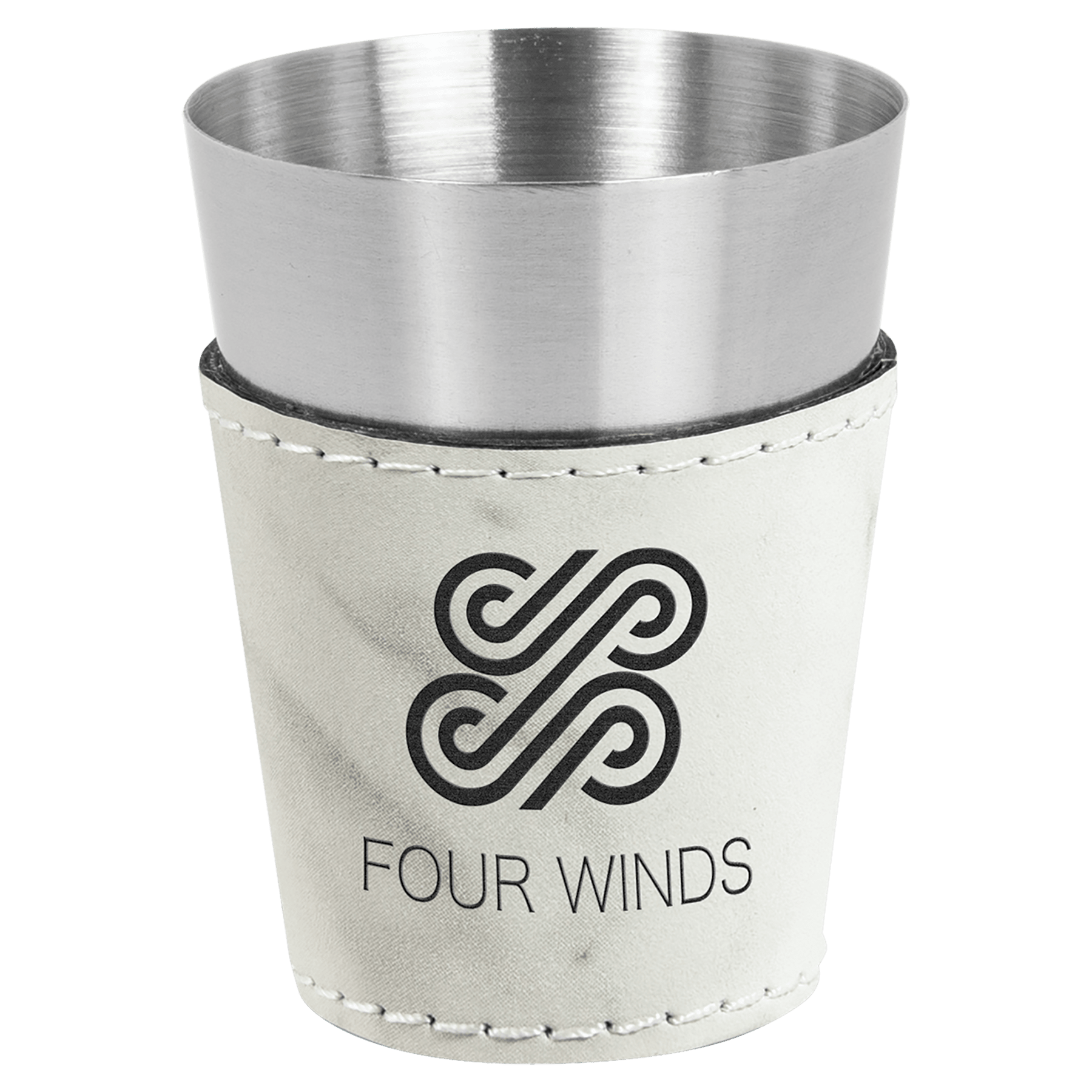 2 oz Leatherette Shot Glass