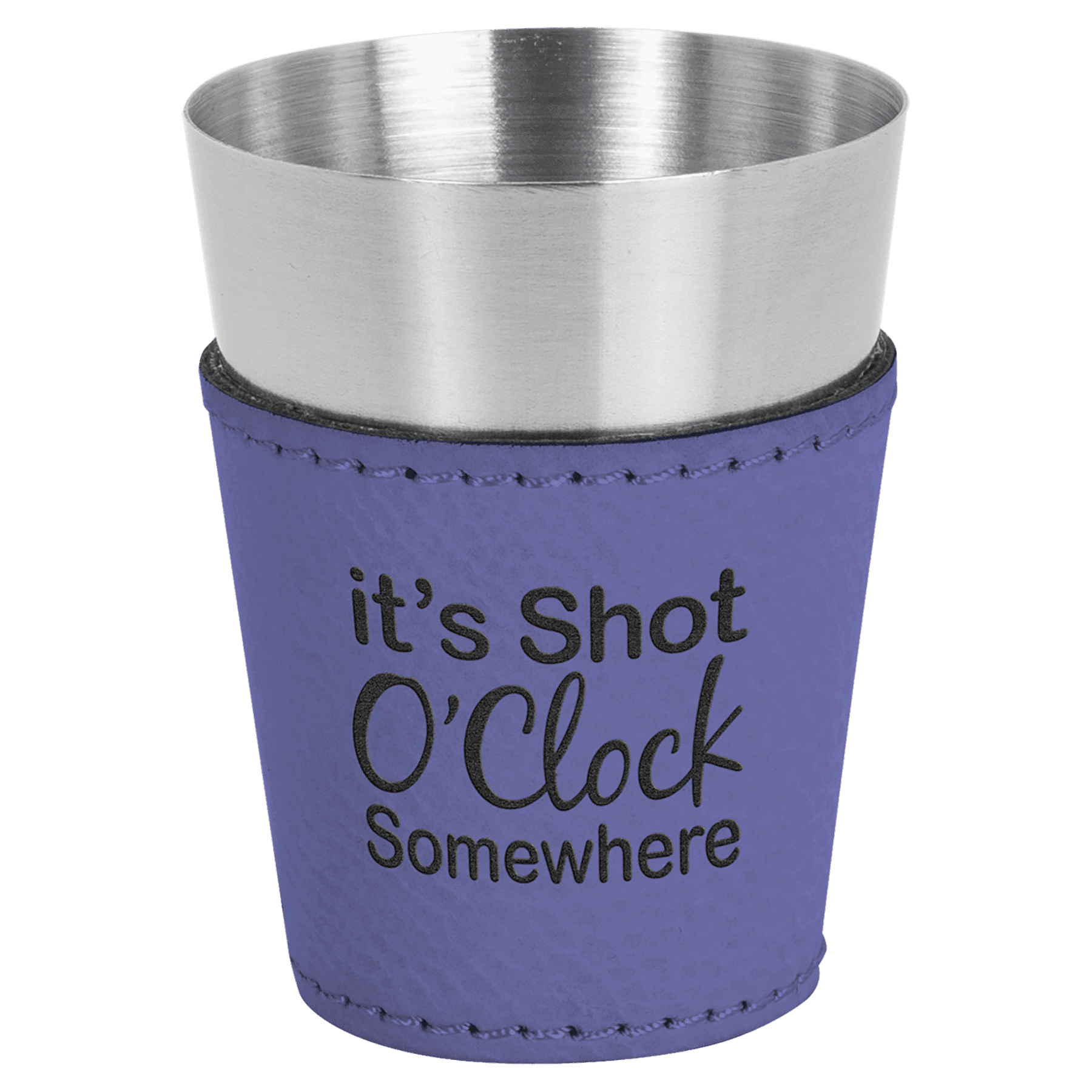 2 oz Leatherette Shot Glass