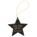 Leatherette Ornament with Gold String