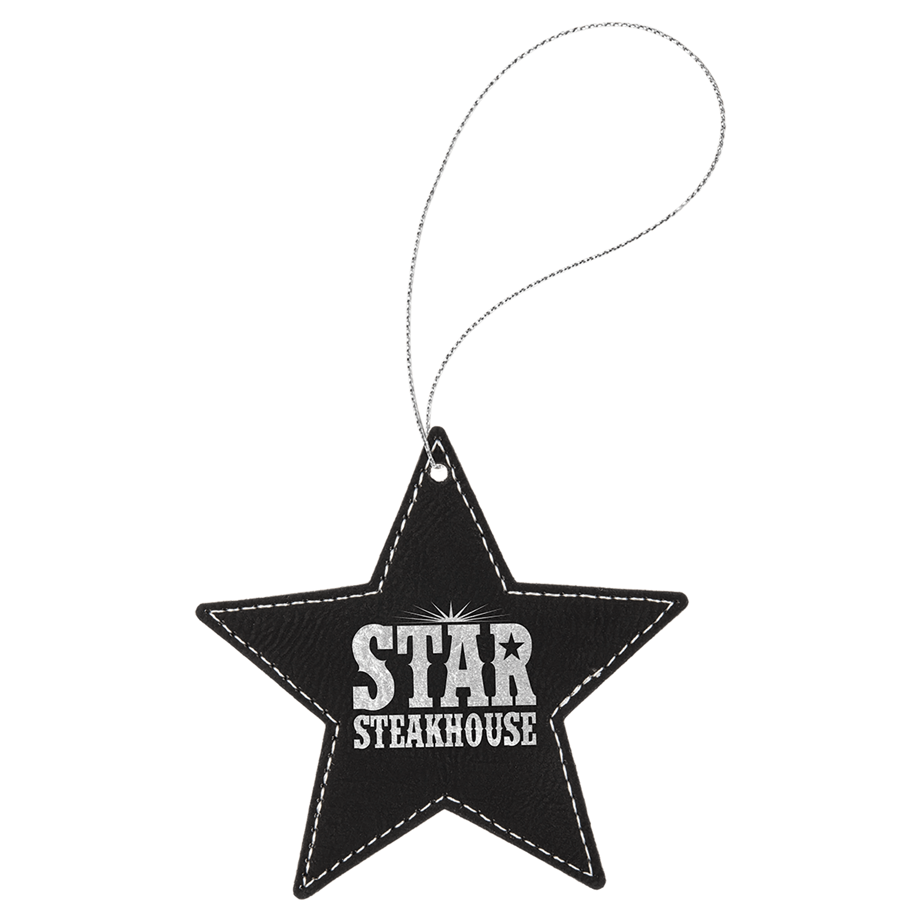 Leatherette Ornament with Gold String