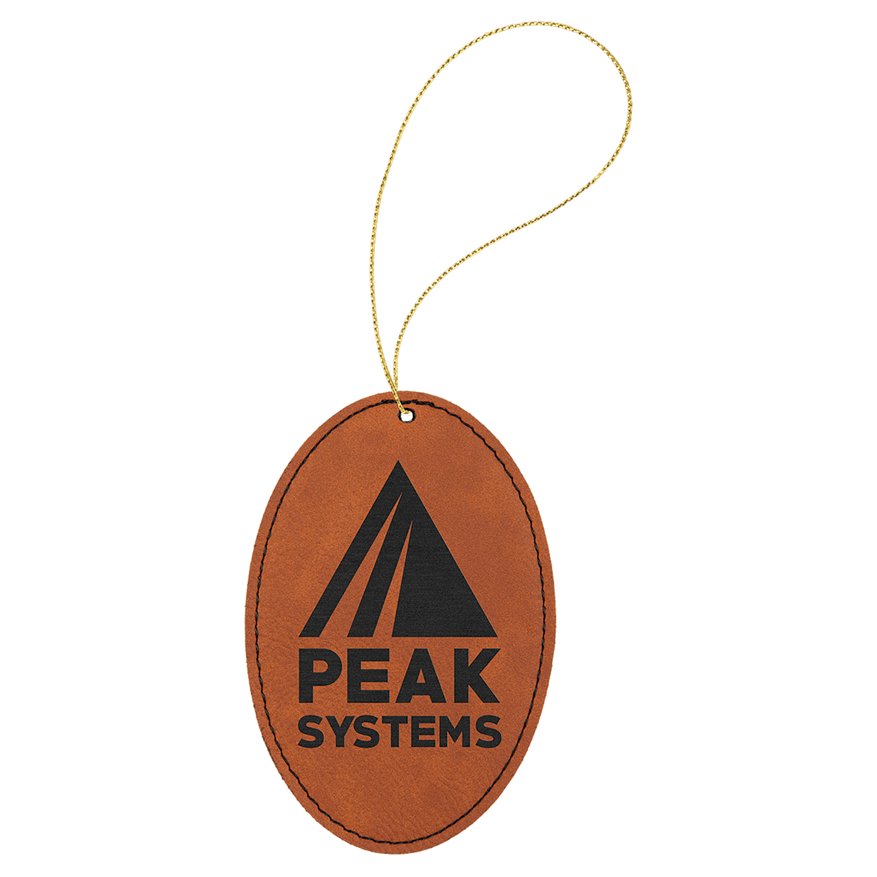 Leatherette Ornament with Gold String