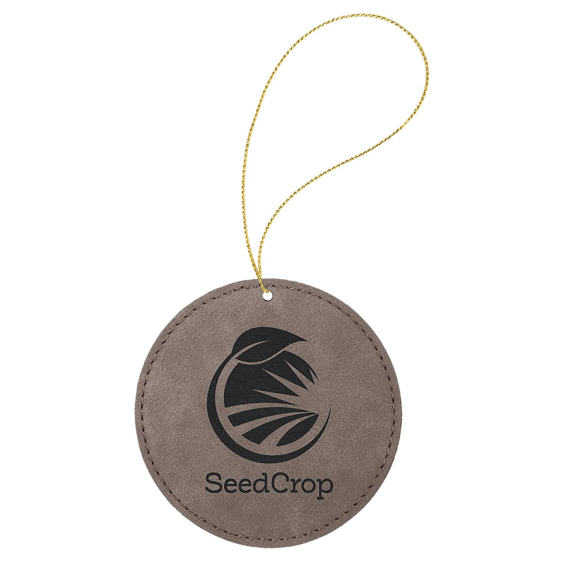 Leatherette Ornament with Gold String
