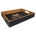 16 x 12 Leatherette Serving Tray with Handles