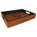 16 x 12 Leatherette Serving Tray with Handles