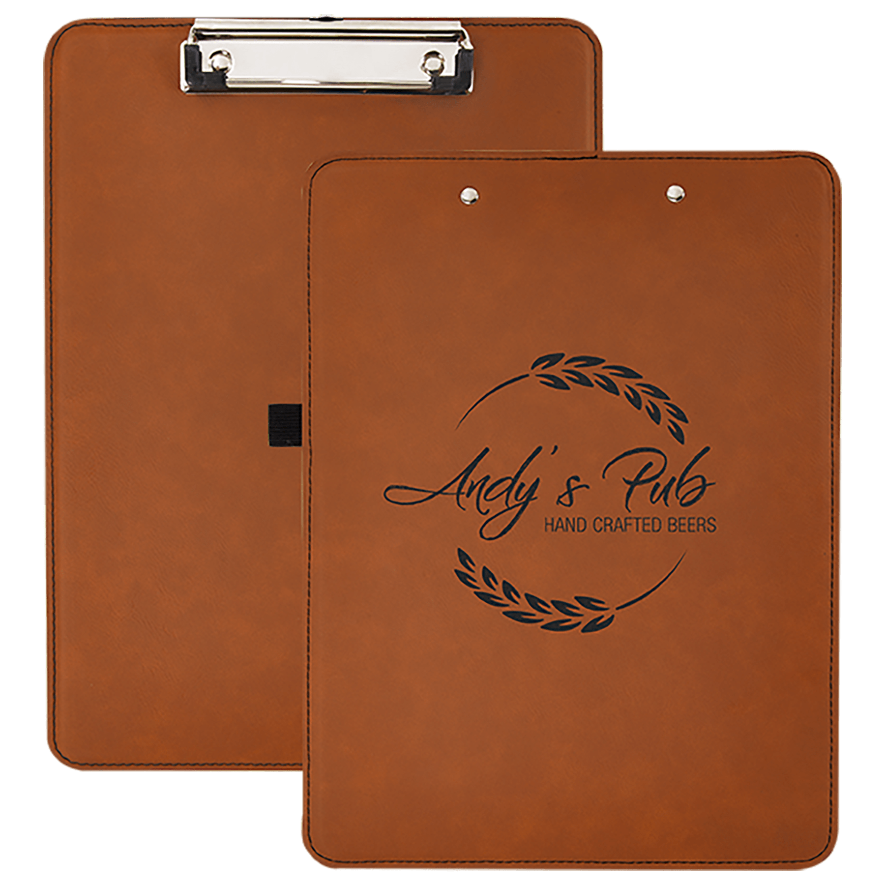 9" x 12 1/2" Laserable Leatherette Clipboard