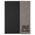 Leatherette & Canvas Portfolio with Notepad