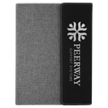 Leatherette & Canvas Portfolio with Notepad