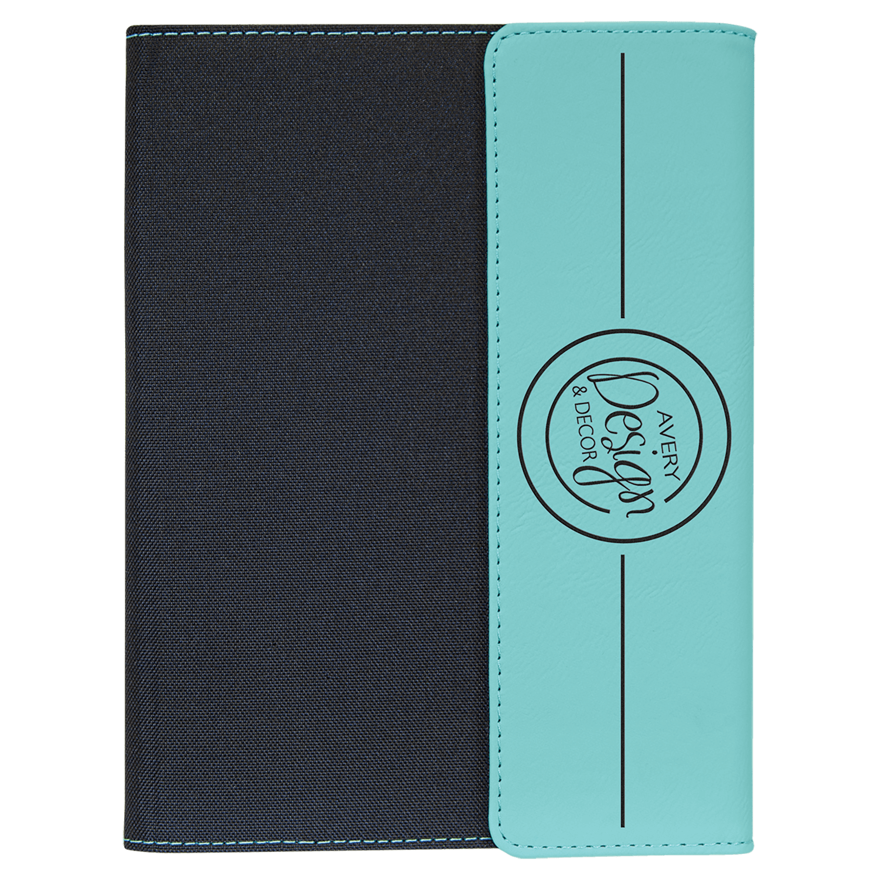 Leatherette & Canvas Portfolio with Notepad