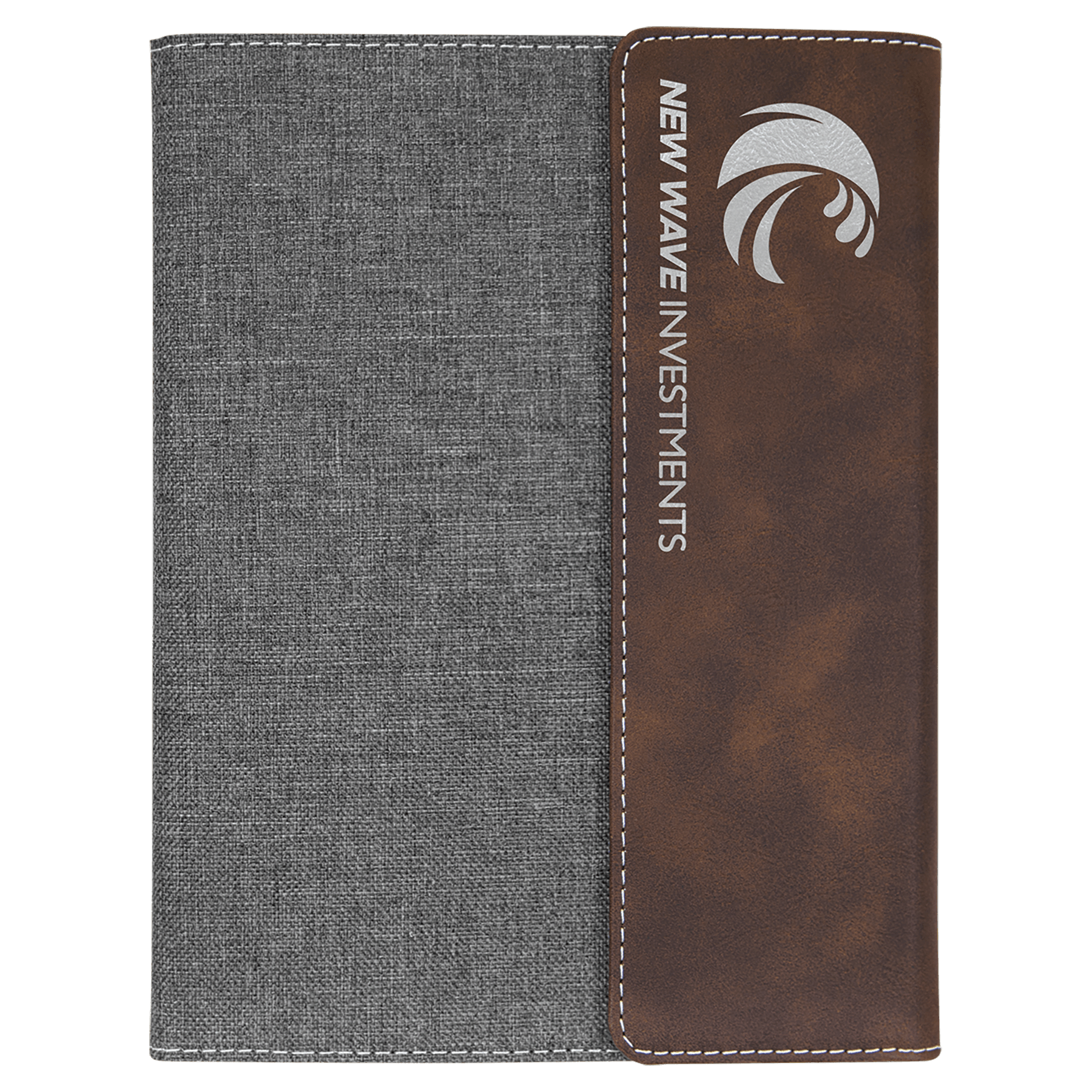 Leatherette & Canvas Portfolio with Notepad