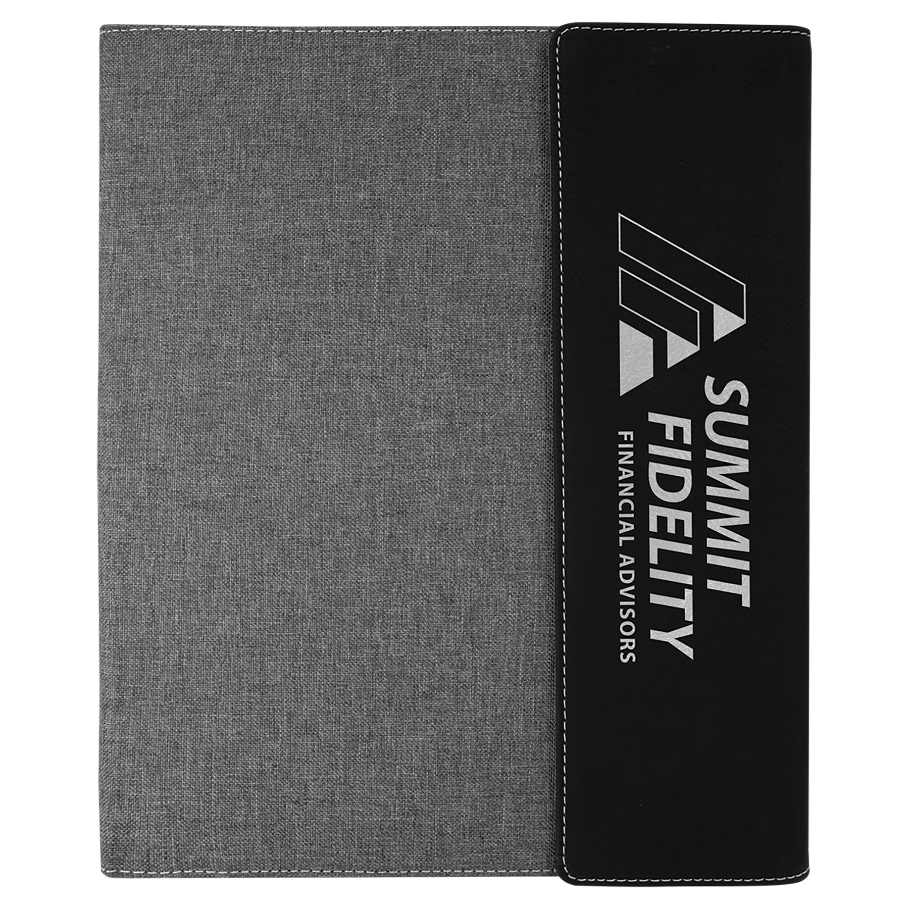 Leatherette & Canvas Portfolio with Notepad