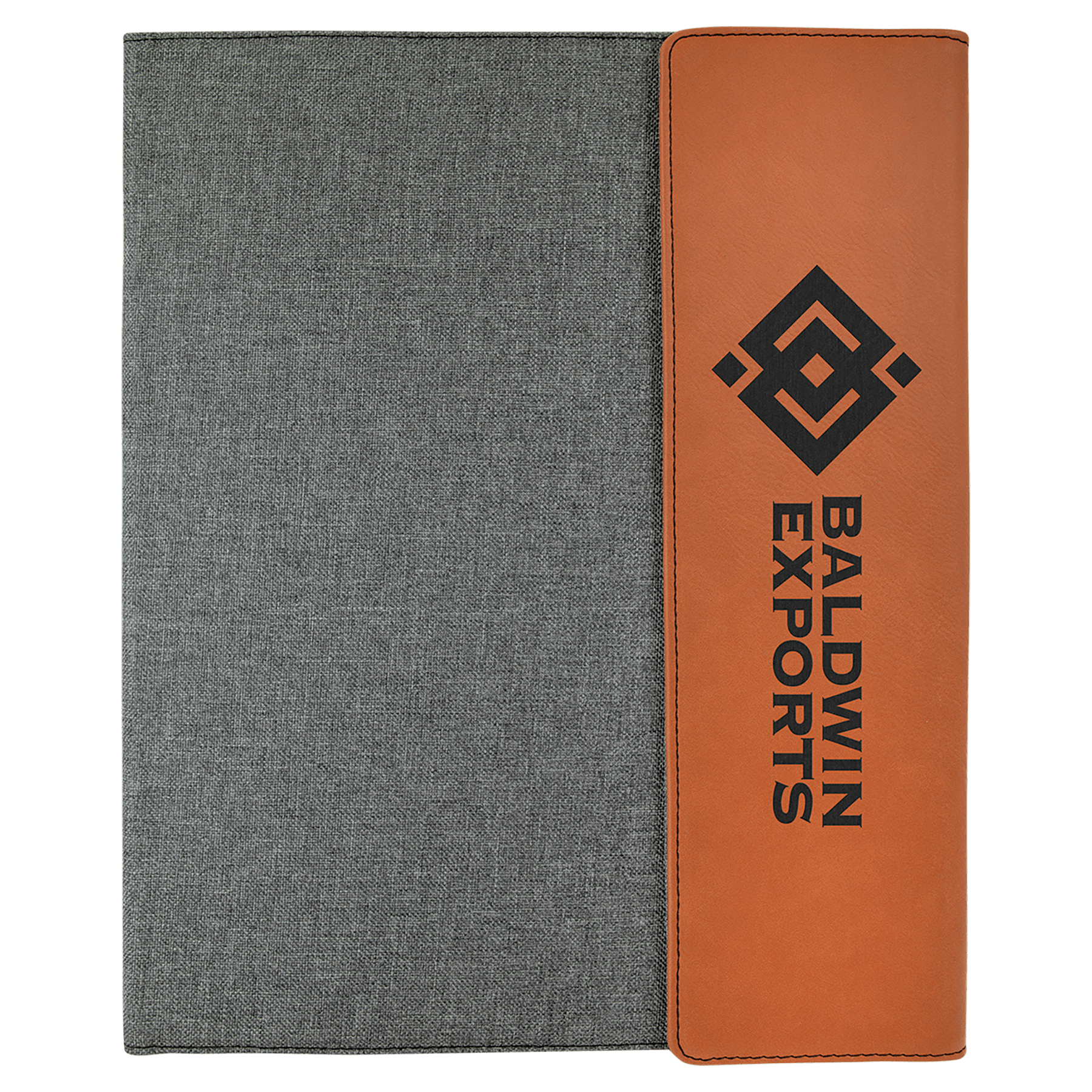 Leatherette & Canvas Portfolio with Notepad
