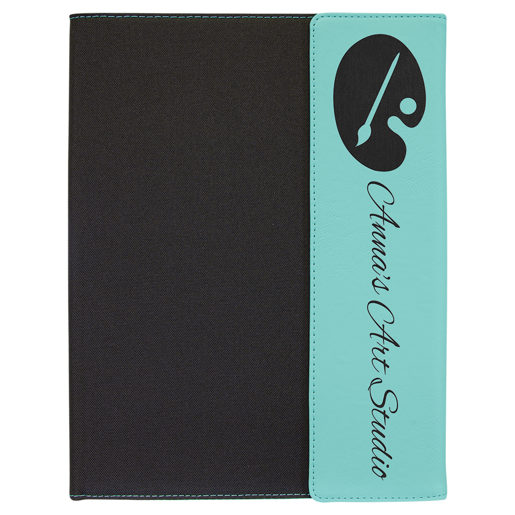 Leatherette & Canvas Portfolio with Notepad