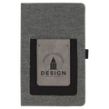Leatherette Journal with Cell/Card Slot