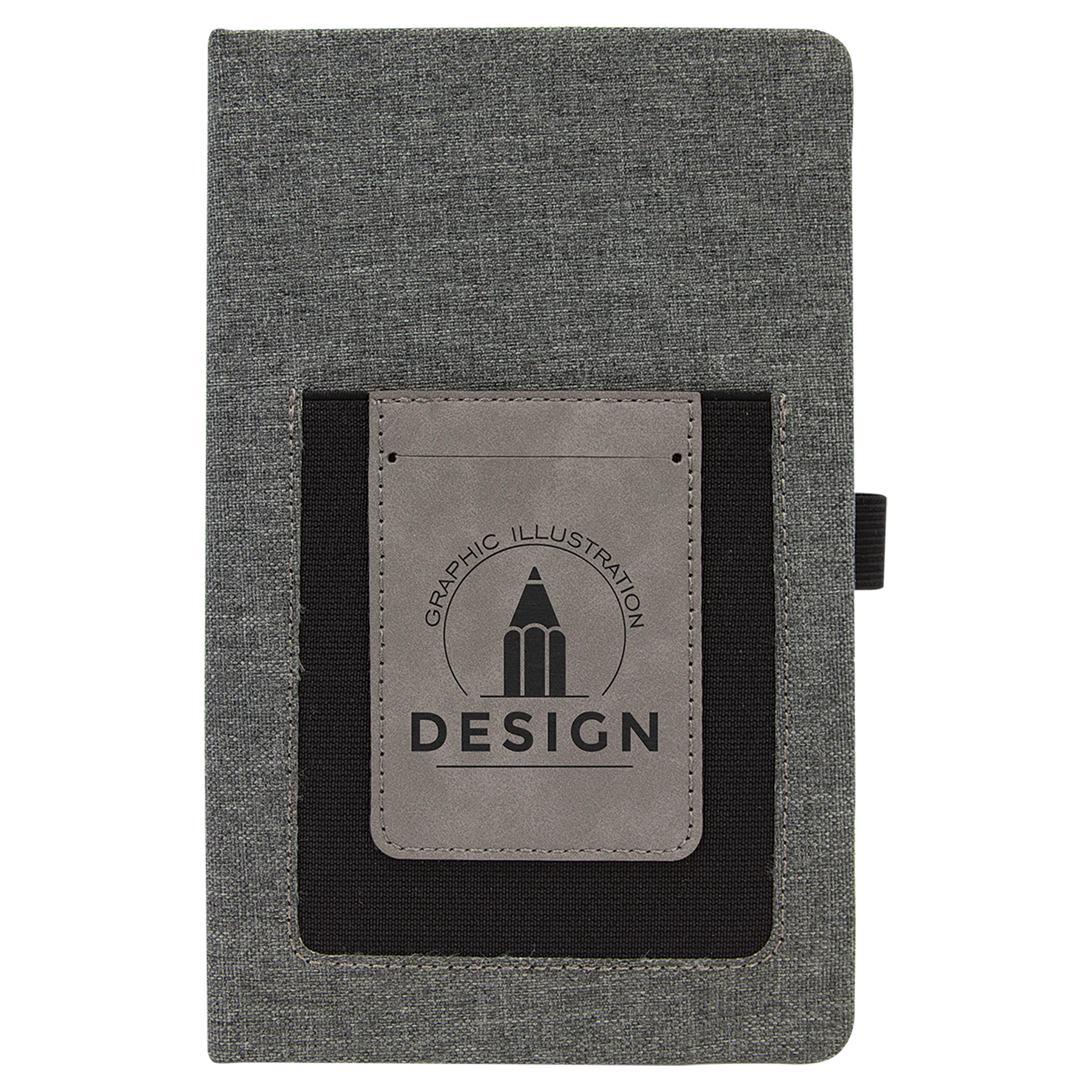 Leatherette Journal with Cell/Card Slot