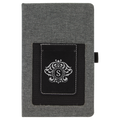 Leatherette Journal with Cell/Card Slot