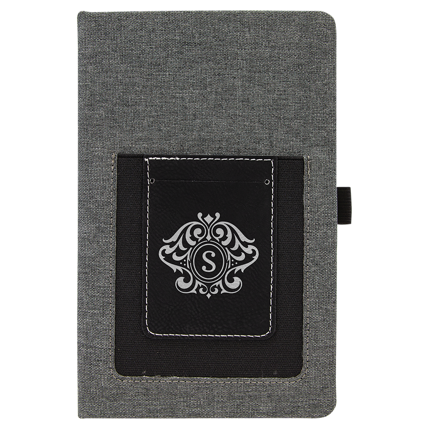 Leatherette Journal with Cell/Card Slot