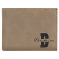 Leatherette Bi-Fold Wallet with Flip ID Display