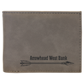 Leatherette Bi-Fold Wallet with Flip ID Display