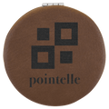 Leatherette Compact Mirror