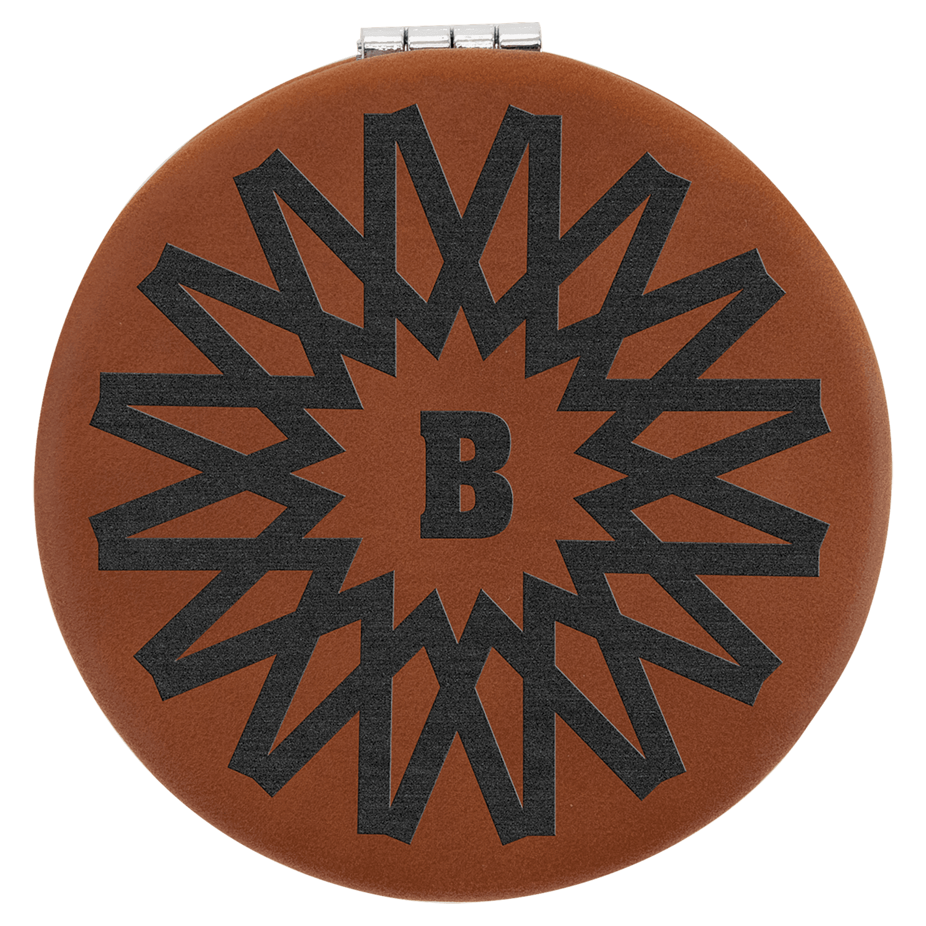 Leatherette Compact Mirror