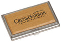 Metal & Wood Business Card Holder