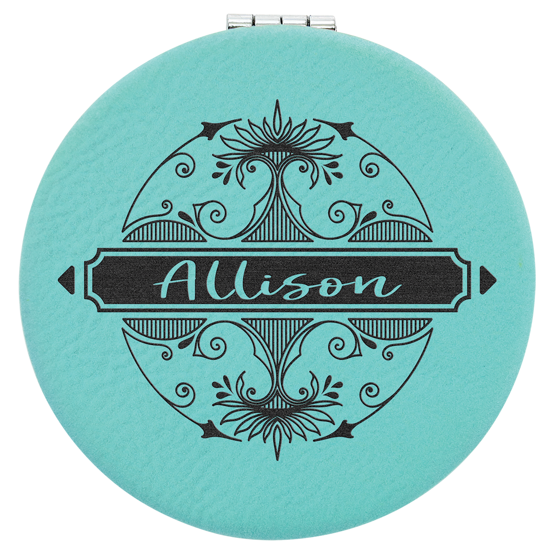 Leatherette Compact Mirror